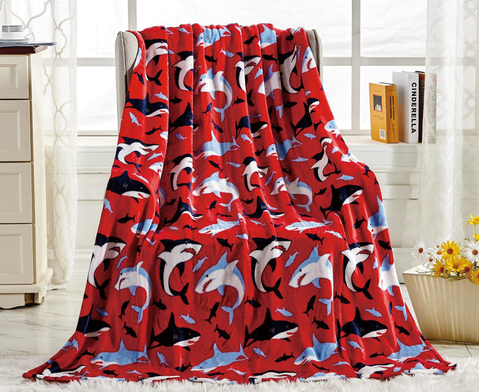 Ultra Soft Lightweight Printed Throw Blanket - 50 x 60 inches