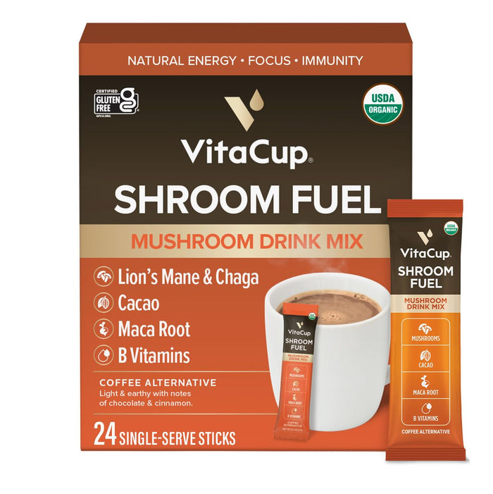VitaCup Perfect Low Acid USDA Organic Instant Coffee Packets 24ct