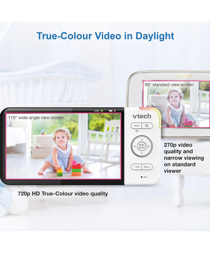 VTech Baby Monitors VTech RM5755HD 5” Smart Baby Monitor - Whitte