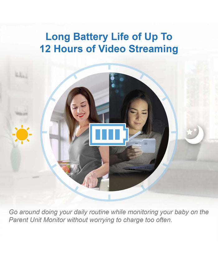 VTech Baby Monitors VTech RM5766HD Smart Video Baby Monitor & Camera Floorstand - White