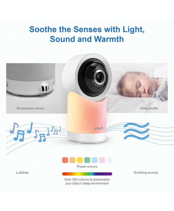 VTech Baby Monitors VTech RM5766HD Smart Video Baby Monitor & Camera Floorstand - White