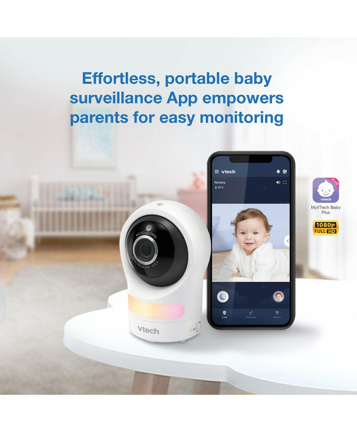 VTech Baby Monitors VTech RM9761 Wi-Fi 1080p Smart Baby Cam – White