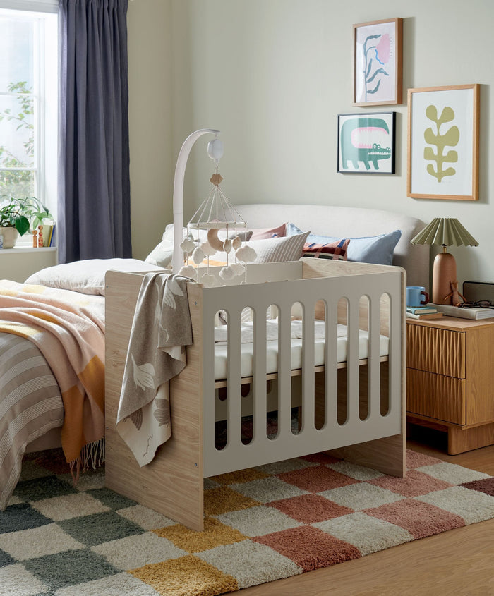 Mamas & Papas Cots Vyne Mini Cot - Cashmere Oak