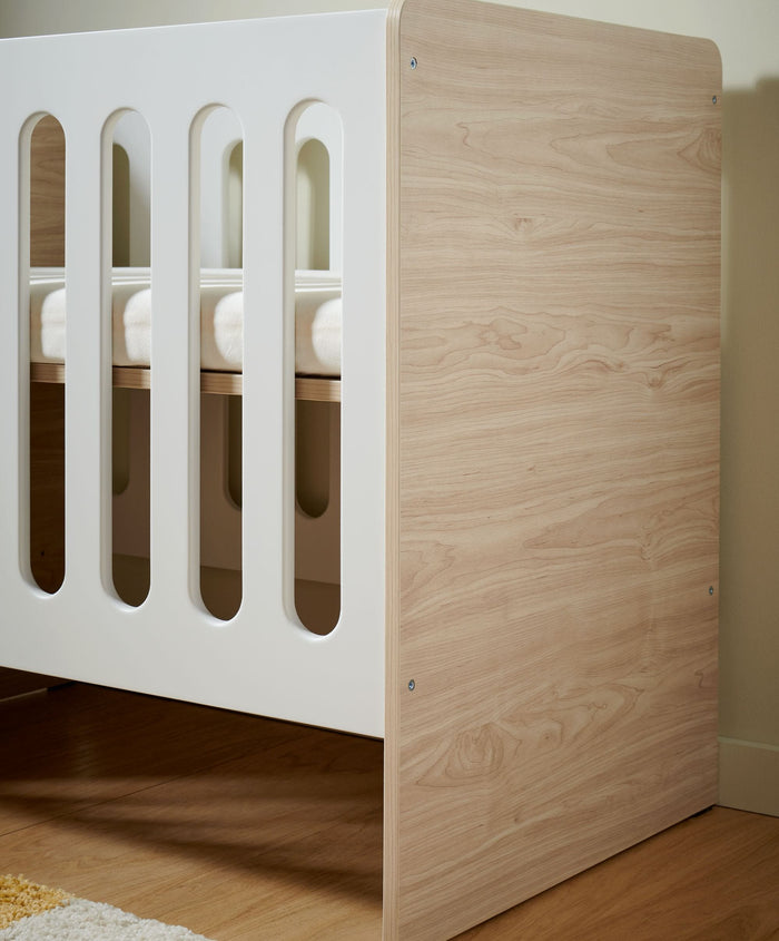 Mamas & Papas Cots Vyne Mini Cot - White Oak