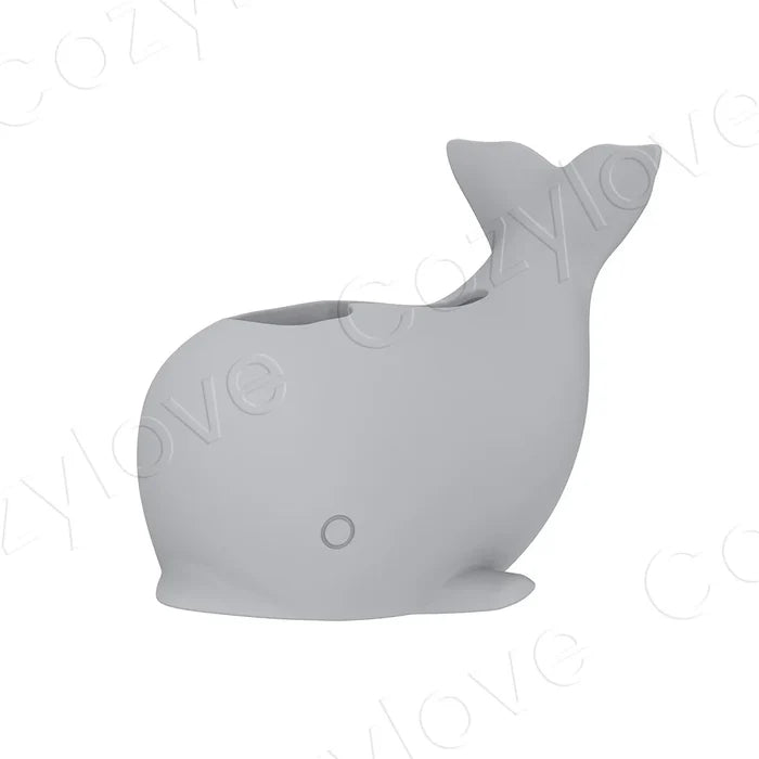 Whale Shape Baby Bath Faucet Cover Soft Silicone Spout Cover for Toddler Bath Safety