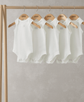 Mamas & Papas White Sleeveless Bodysuits (5 Pack)
