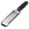 Wide Lemon Zester & Cheese Grater, 18/8 Stainless Steel with Cover, Black