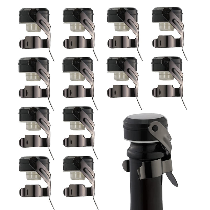 WOTOR Champagne & Wine Bottle Stoppers, 12 Pack, Gold