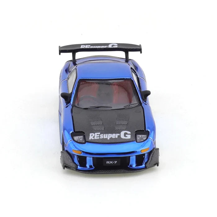 XCARTOYS POPRACE Alloy 1/64 Mazda RX7 FD Amamiya Supercar Figant Racing Model