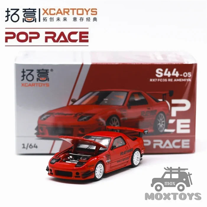 Xcartoys x POP RACE 1:64 Lancer Evolution IV-1998 Monte Carlo Rally RX7 FC3S GR YARIS Diecast Model Car
