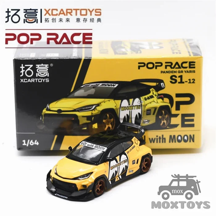 Xcartoys x POP RACE 1:64 Lancer Evolution IV-1998 Monte Carlo Rally RX7 FC3S GR YARIS Diecast Model Car