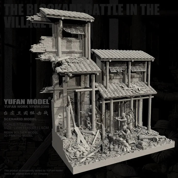 YUFAN MODEL 1/72 Resin model kit, white mold self assembling and coloring (complete set)  YFWW-2390/3D