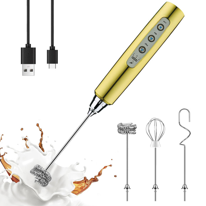 Rechargeable Frother - Gold